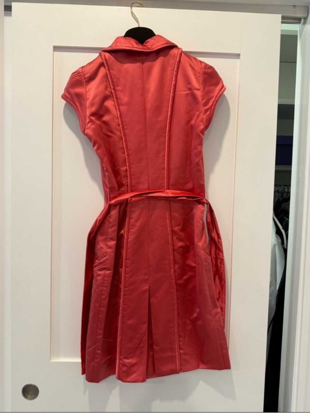 Louis Vuitton Spring 2003 Runway Coral Silk Satin Dress - Picture 4 of 6